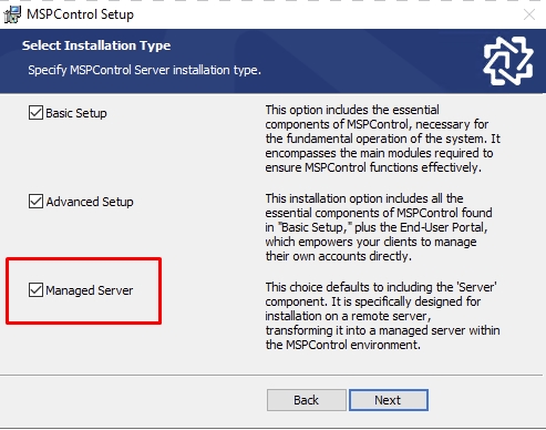 Installation Type Selection