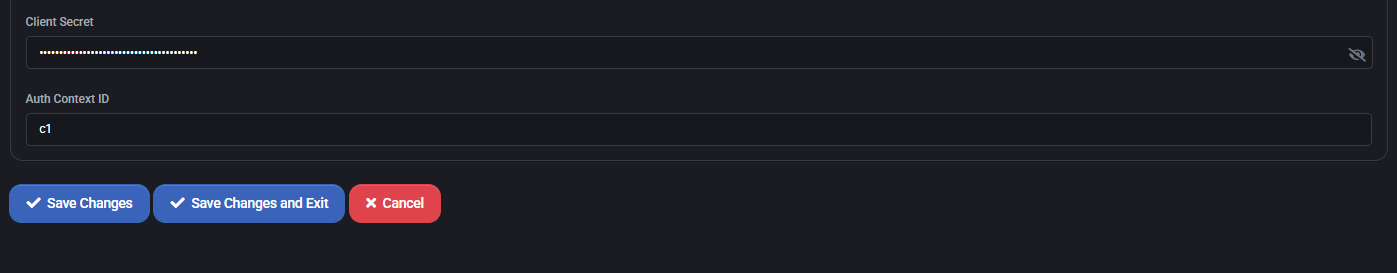 External Login Settings – WebDav