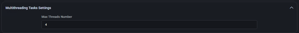 Multithreading Tasks Settings