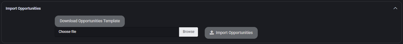 Import Opportunities