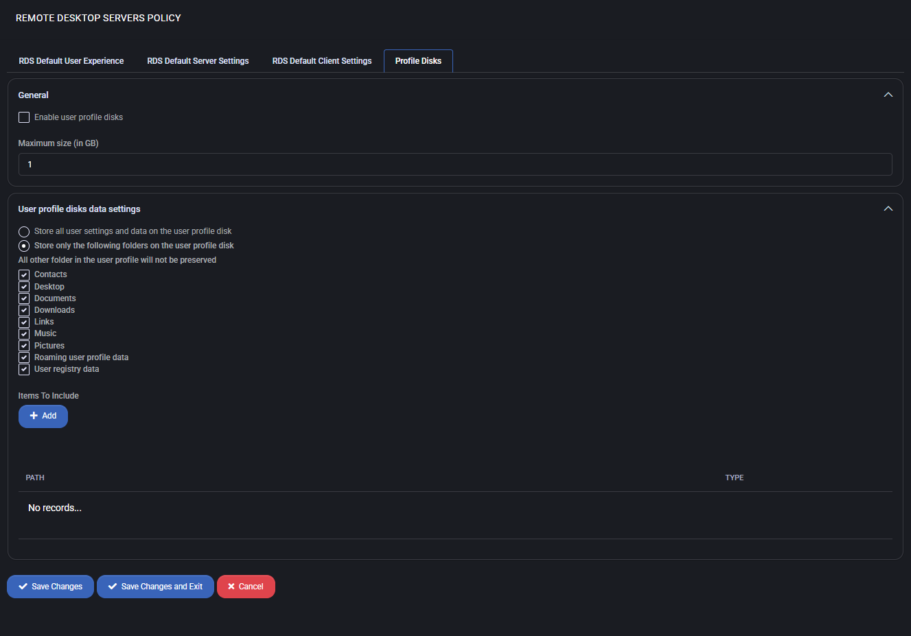 Profile Disks