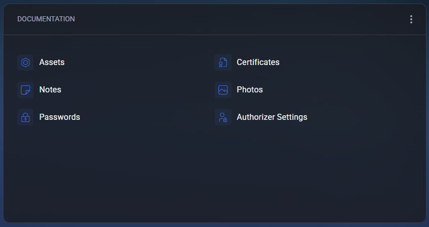 Documentation Widget