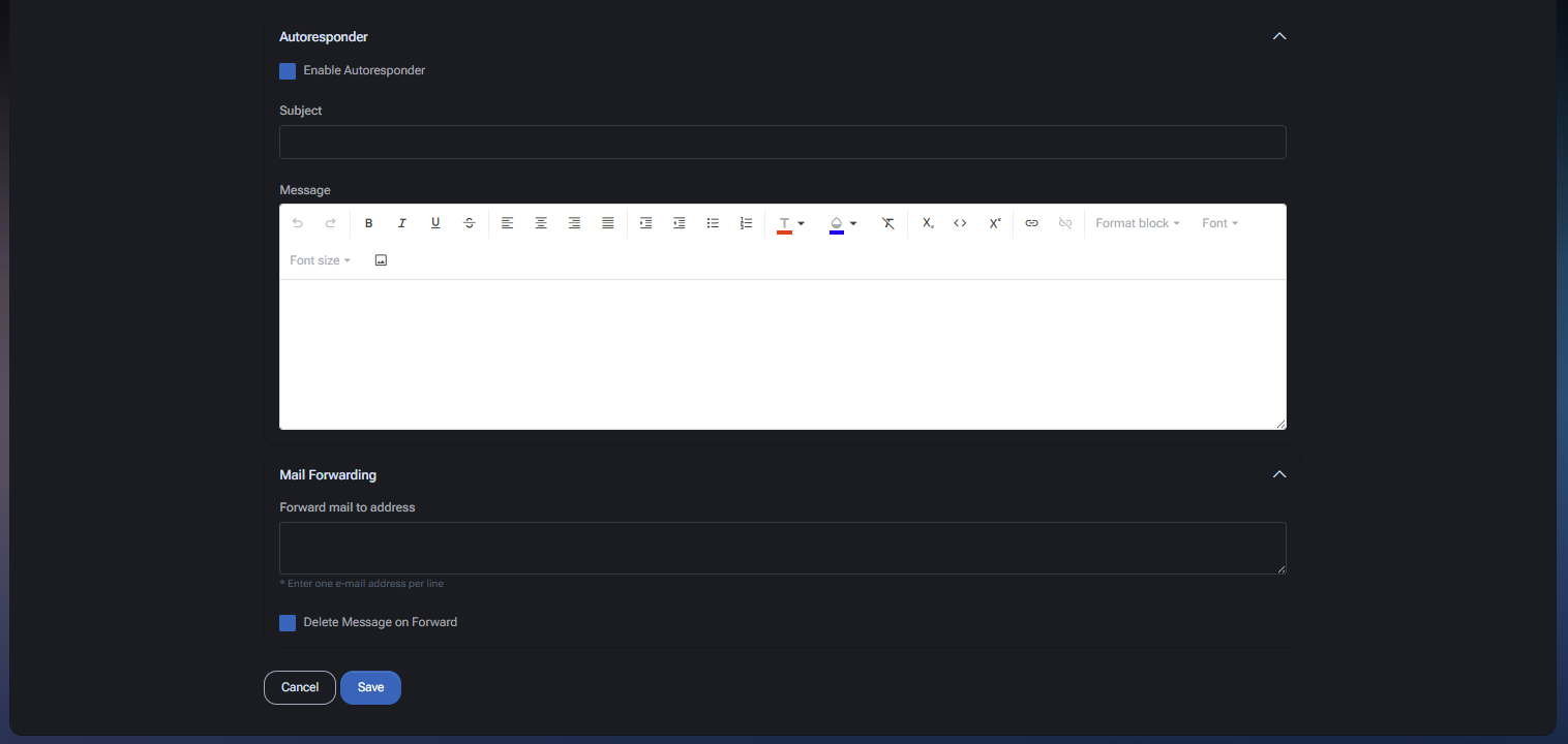 The Mail Account Properties
